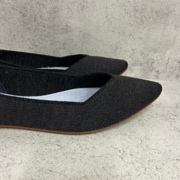 Rothy's Women's The Point in Heathered Black Flat Shoes Women’s Size 9.5 - Picture 7 of 10